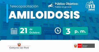 Capacitación online gratis "Amiloidosis" del MINSA