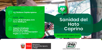 Evento presencial "Sanidad del Hato Caprino" del INIA
