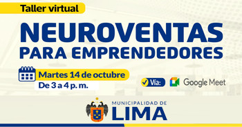 Taller online "Neuroventas para emprendedores" del Desarrollo Económico MML