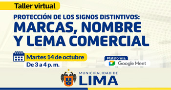 Taller online "Protección de los signos distintivos: marcas, nombre y lema comercial"