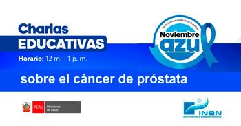  Charlas online gratis sbore el "Cáncer de próstata" del INEN
