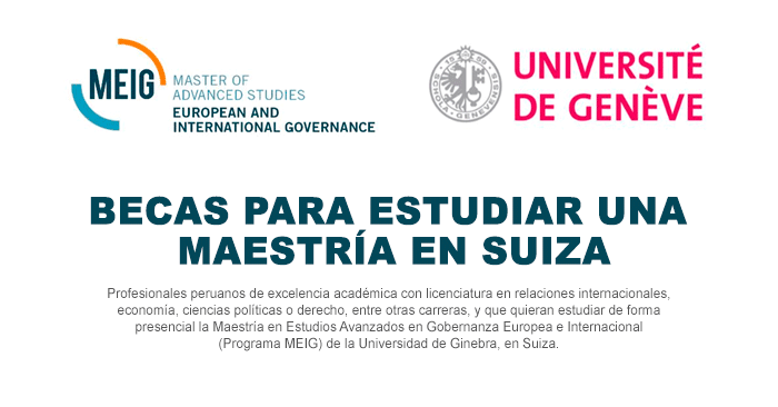 Becas para estudiar maestría en la Universidad de Ginebra - Suiza