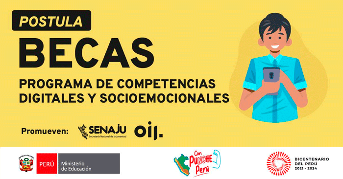 Becas para el Programa de Competencias Digitales y Socioemocionales