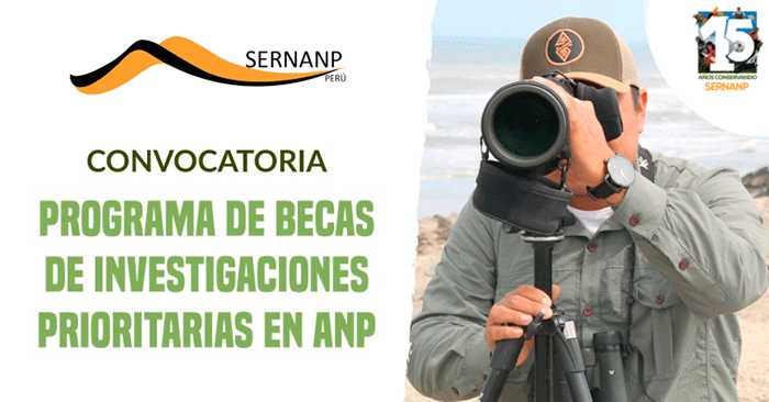 Becas 2023 de Investigación en Áreas Naturales Protegidas - SERNANP