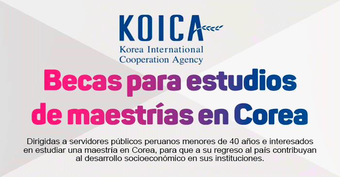 Becas Koica 2024 para estudiar posgrados en Corea