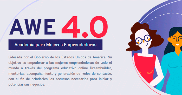 Becas Programa AWE 4.0 Academia para Mujeres Emprendedoras  2023