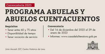 Programa Abuelas y Abuelos Cuentacuentos - Convocatoria 2023